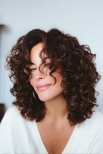19 dark-chocolate-brown-chestnut-highlights-mid-length-curly-hair-curtain-bangs_pp