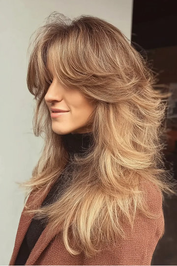 2 Honey-Blonde-Balayage-Long-Wavy-Wolf-Cut-Side-Swept-Bangs_pp