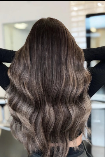 2 dark Mushroom-Brown-to Ash blonde ends -Balayage_pp