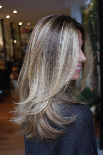 23 Ash-Blonde-chunky highlights Medium-Long-Feathered-Layers_pp