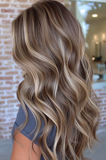 33 cool Brown-Blonde-highlights Long-Wavy-Hair_pp