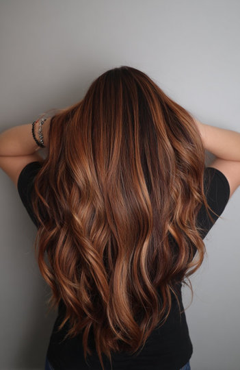 9 Auburn-Balayage-Caramel-Highlights-Long-Wavy_pp