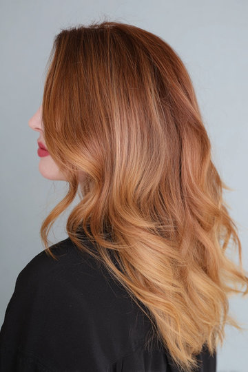 2 Copper_Honey_Balayage_Medium_Length_Wavy_pin