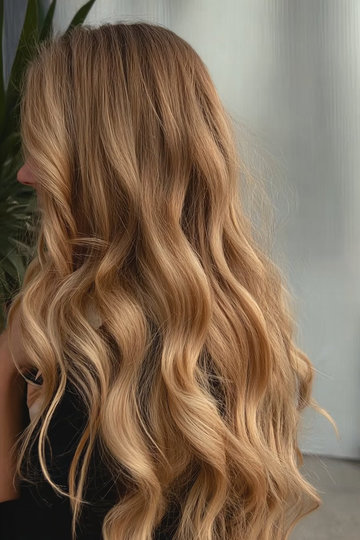 22 blonde Golden_Honey_Balayage_Long_Wavy_Back_View_pin