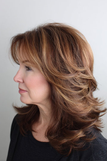 3 ashy caramel-honey-medium-layered-cutwith bangs_pin