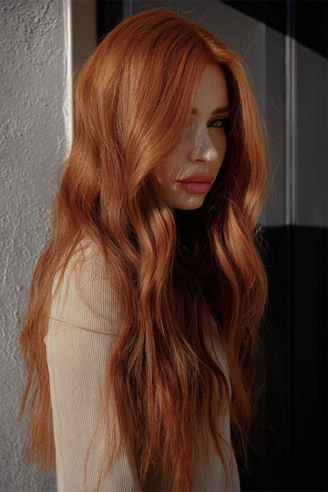 8 copper-auburn-golden-highlights-long-wavy-side-part_pin