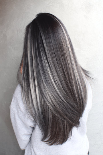 Dark Hair With Silver Highlights 12_pp