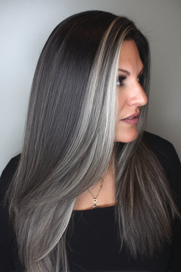 Dark Hair With Silver Highlights 20_pp