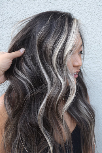 Dark Hair With Silver Highlights 21_pp