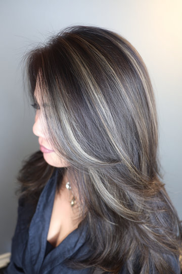 Dark Hair With Silver Highlights 22_pp