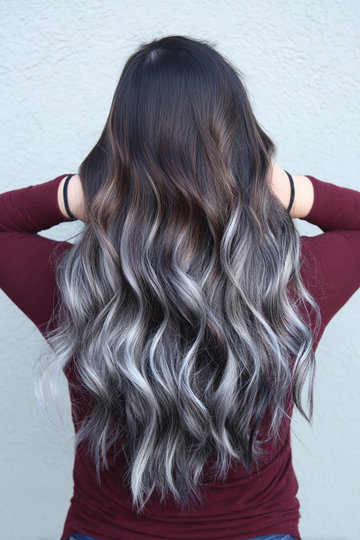 Dark Hair With Silver Highlights 8_pp