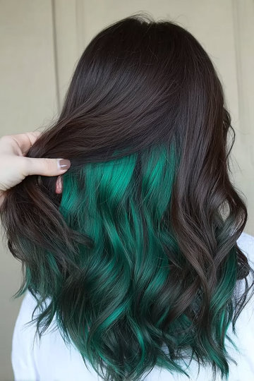 Peek A Boo Hair Color For Brunettes 11_pp