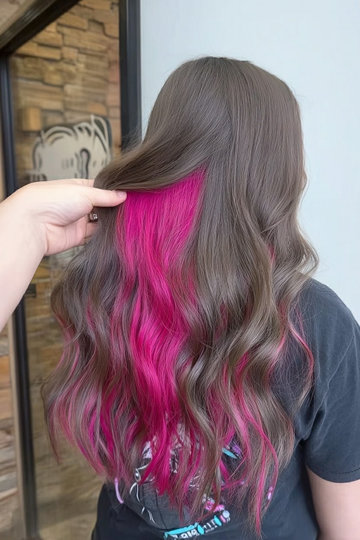 Peek A Boo Hair Color For Brunettes 2_pp