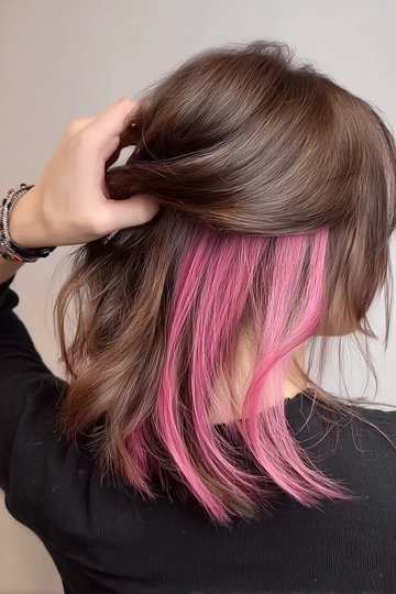 Peek A Boo Hair Color For Brunettes 5_pp