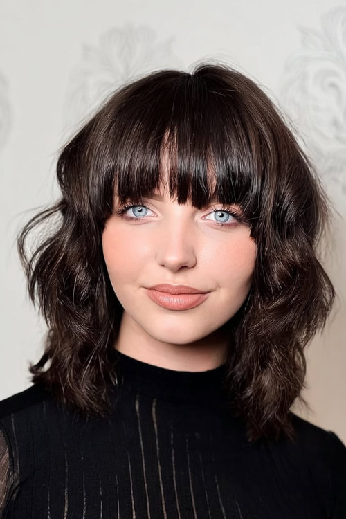 Wavy Haircuts For Round Faces 13_pp