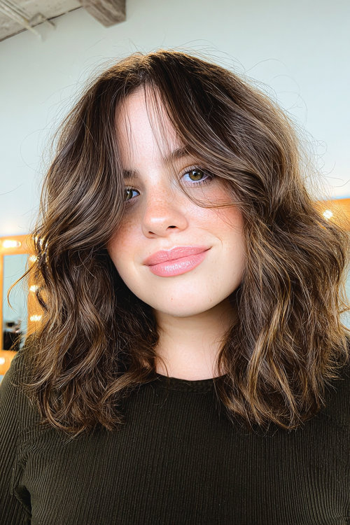 Wavy Haircuts For Round Faces 21_pp